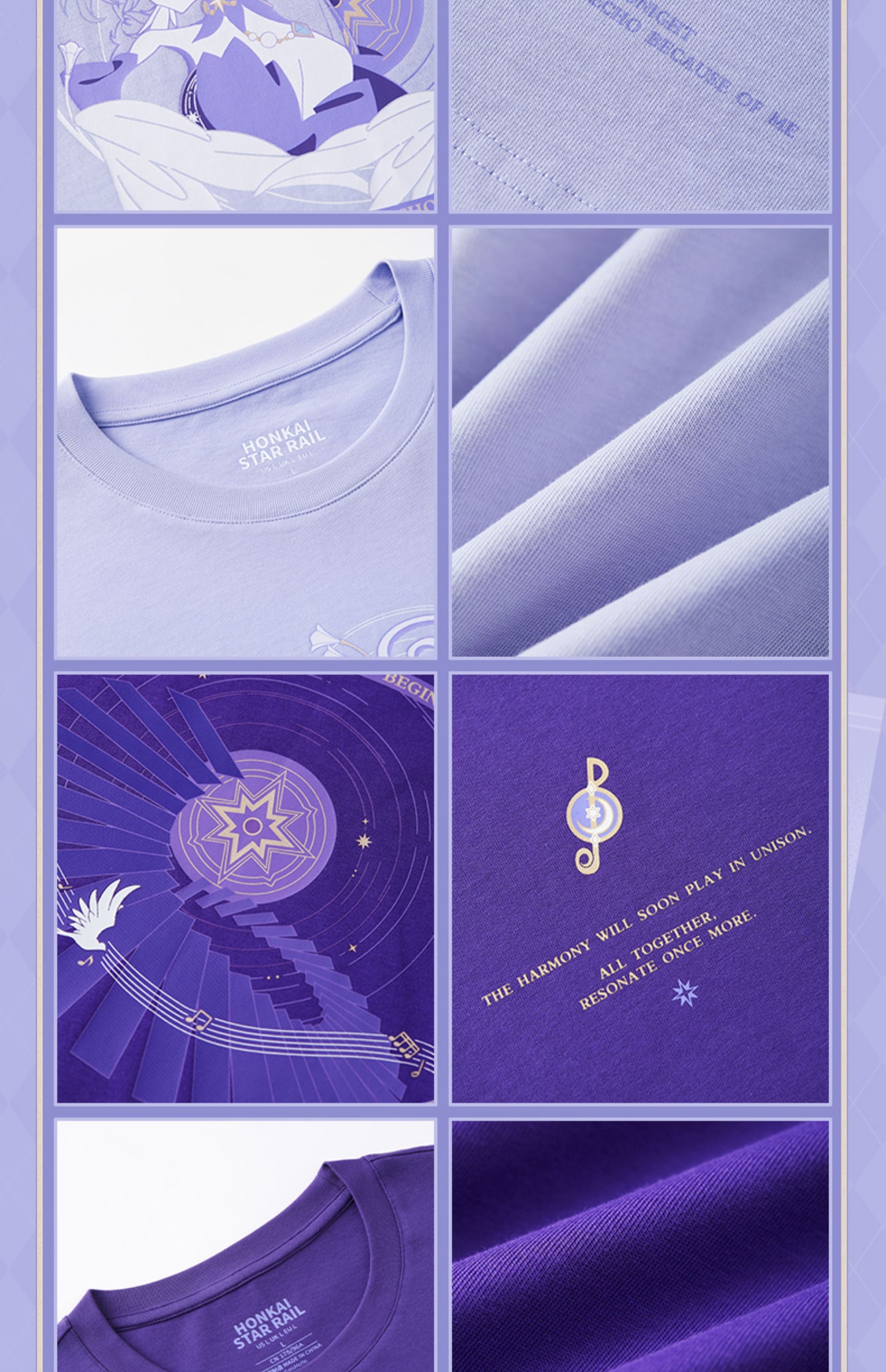 【予約】崩壊スターレイル ロビン印象シリーズ Tシャツ 2色展開(25年10月以降出荷)