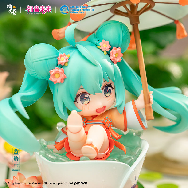【予約】擎蒼 初音ミク 荷塘嬉戯 Q版フィギュア