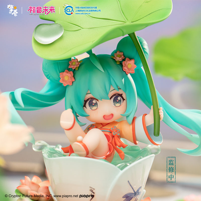【予約】擎蒼 初音ミク 荷塘嬉戯 Q版フィギュア