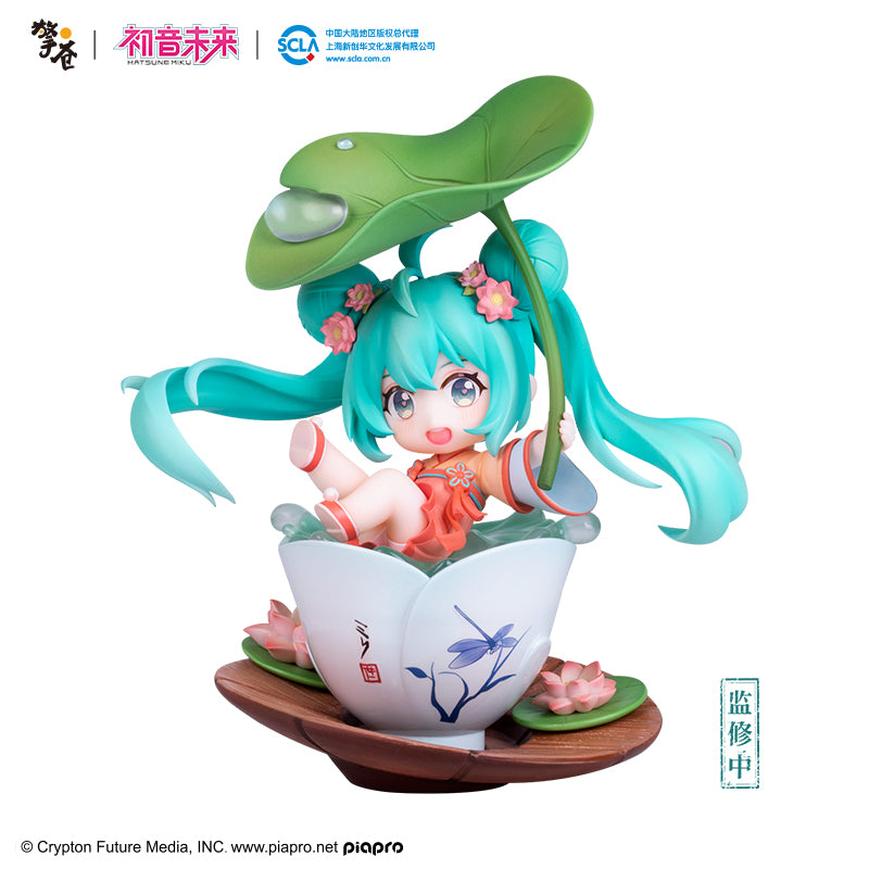 【予約】擎蒼 初音ミク 荷塘嬉戯 Q版フィギュア