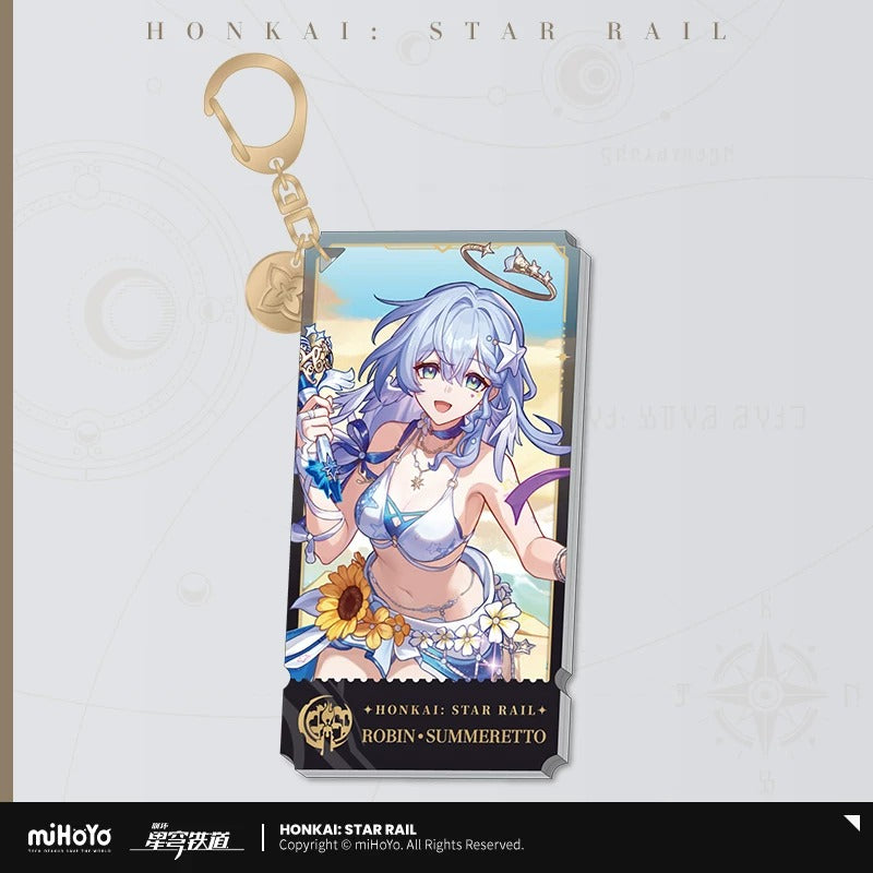 崩壊:スターレイル 立ち絵シリーズ アクリルキーホルダー 記憶運命 ロビン・夏空の歌
