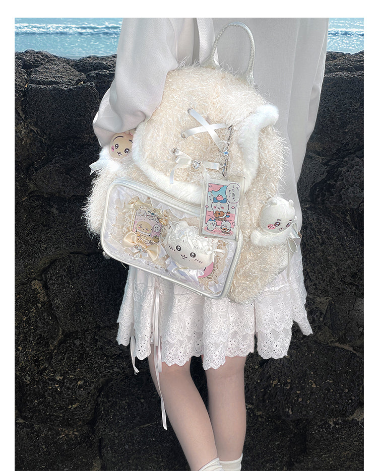 【予約】浮遊猫 「綿綿」ふわふわリュック 痛バッグ