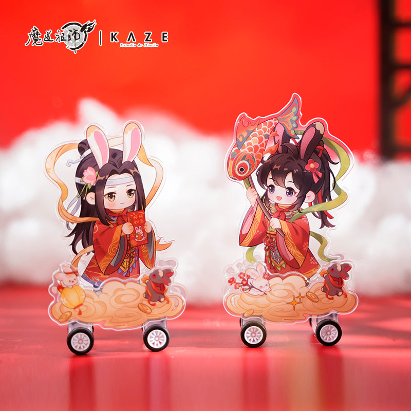 KAZE 『魔道祖師』アニメ 正版グッズ 仙兎奇縁シリーズ 雲紋アクリルカー セット