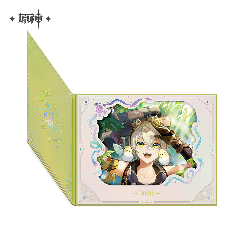 【予約】原神 miHoYo 命定之日シリーズ めくり式花窓風色紙 2025(25年10月以降出荷)