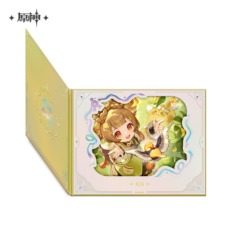 【予約】原神 miHoYo 命定之日シリーズ めくり式花窓風色紙 2025(25年10月以降出荷)