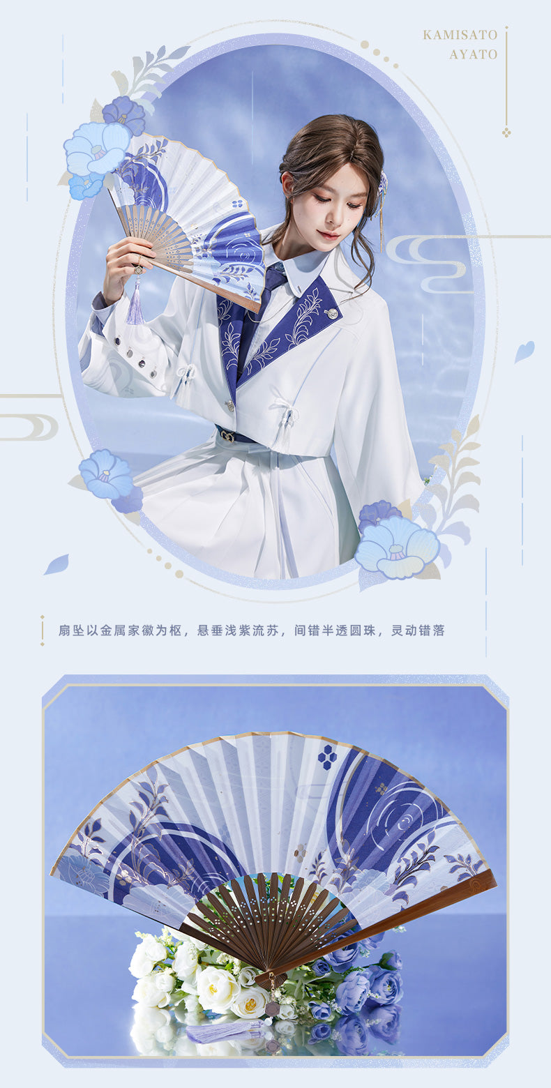 【予約】原神 miHoYo 神里綾人 テーマ印象シリーズ 金箔押し絹扇(25年10月以降出荷)