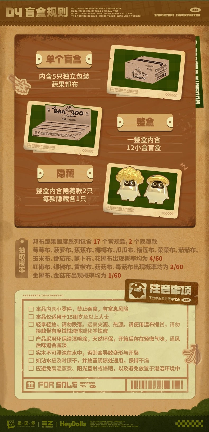 【予約】ゼンレスゾーンゼロ ボンプ フルーツ&ベジタブル王国 ミニブラインドボックス ランダム5種入り(小箱・1箱にランダム5個入り)