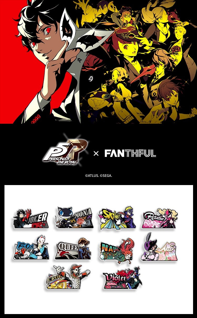 【予約】FANTHFUL 中国限定 P5R ペルソナ5 トレーディングアクリルバッジ【1BOX】