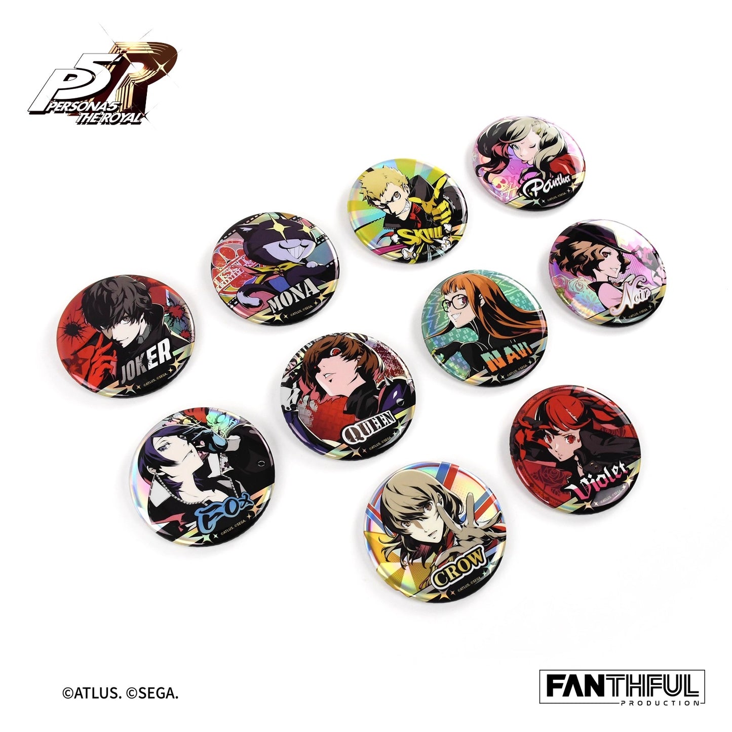 【予約】FANTHFUL 中国限定 P5R ペルソナ5 トレーディング缶バッジ【ランダム1点】