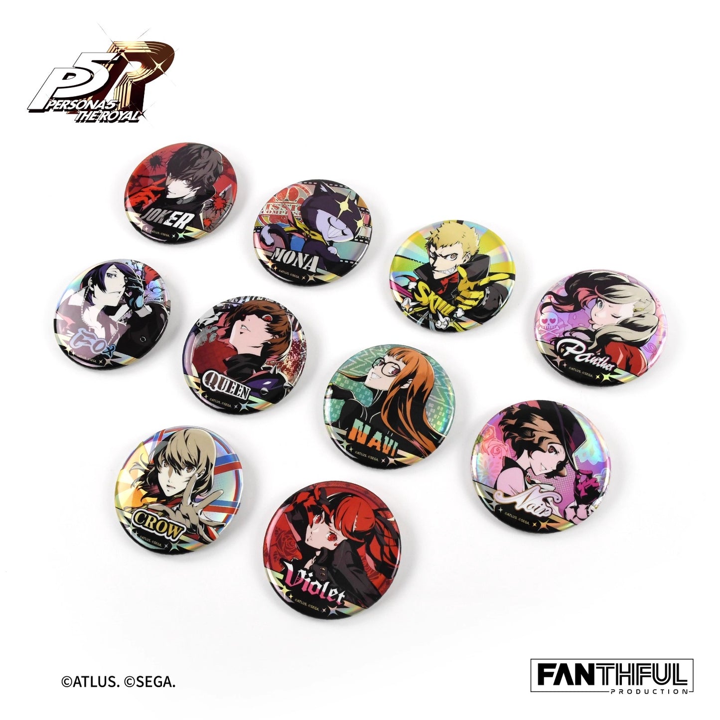 【予約】FANTHFUL 中国限定 P5R ペルソナ5 トレーディング缶バッジ【ランダム1点】