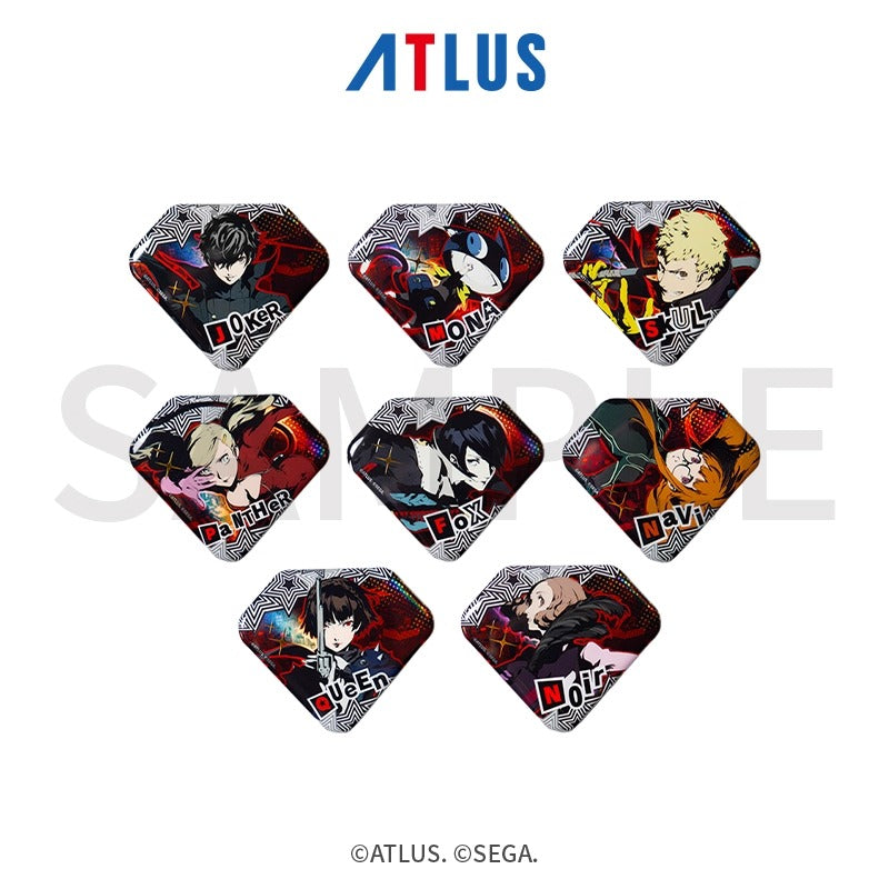 【予約】SEGA Store 中国限定 P5R ペルソナ5 ザ・ロイヤル ダイアモンド型缶バッジ 【1BOX】