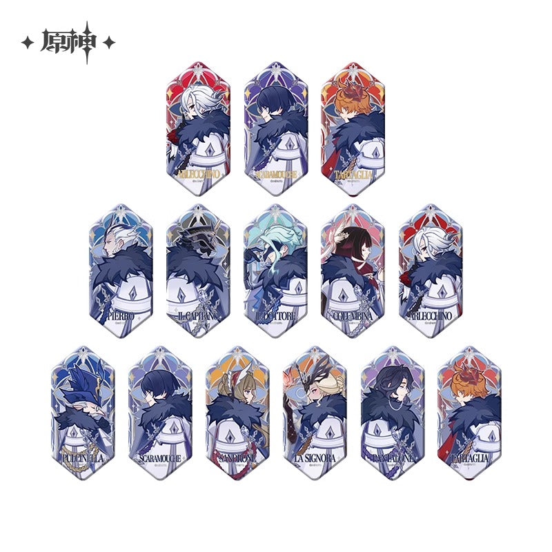 【予約】原神 「霜痕と権焔」シリーズ エンボス銀箔缶バッジ【1BOX】