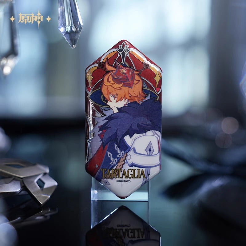 【予約】原神 「霜痕と権焔」シリーズ エンボス銀箔缶バッジ【1BOX】