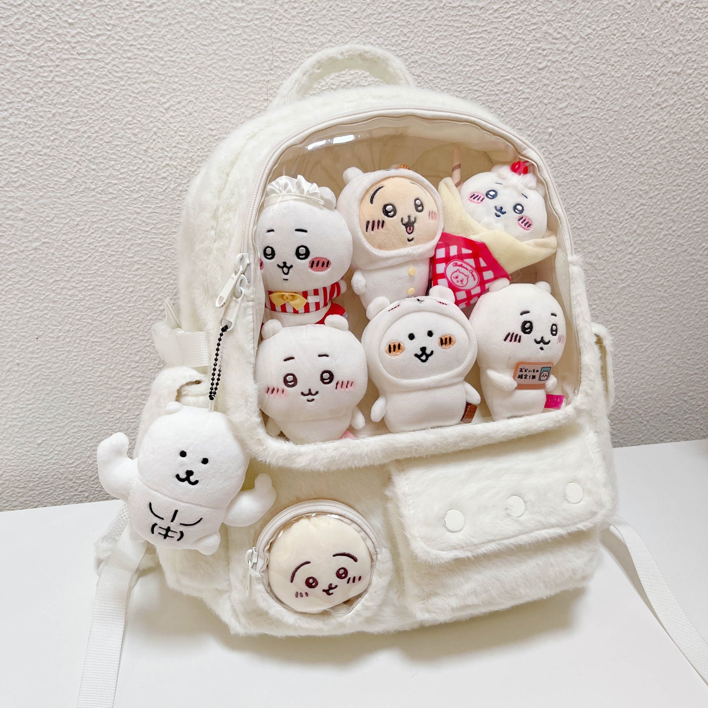 【予約】GURURU 痛バッグ もふもふ リュック 大容量 ぬいバッグ 全3色