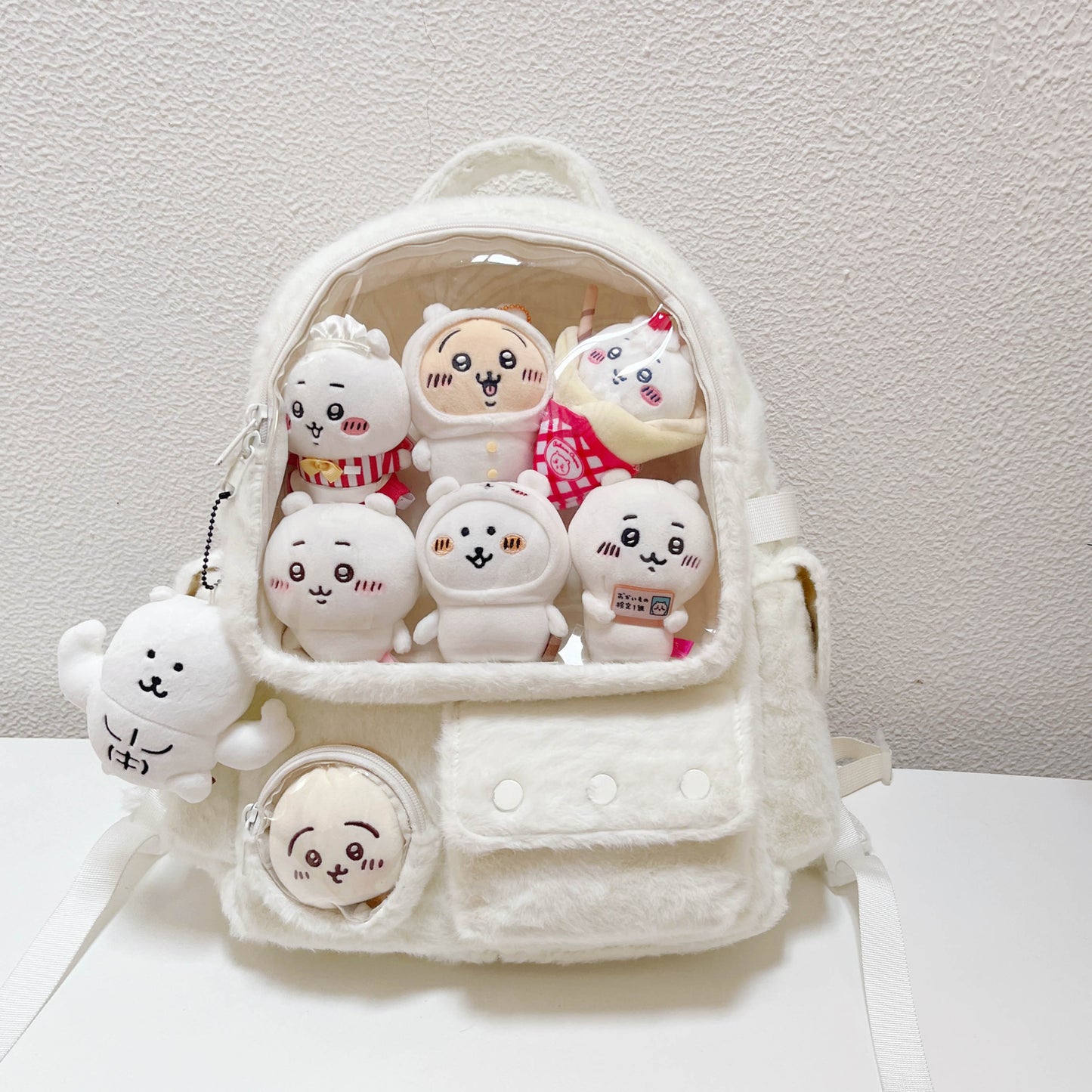 【予約】GURURU 痛バッグ もふもふ リュック 大容量 ぬいバッグ 全3色