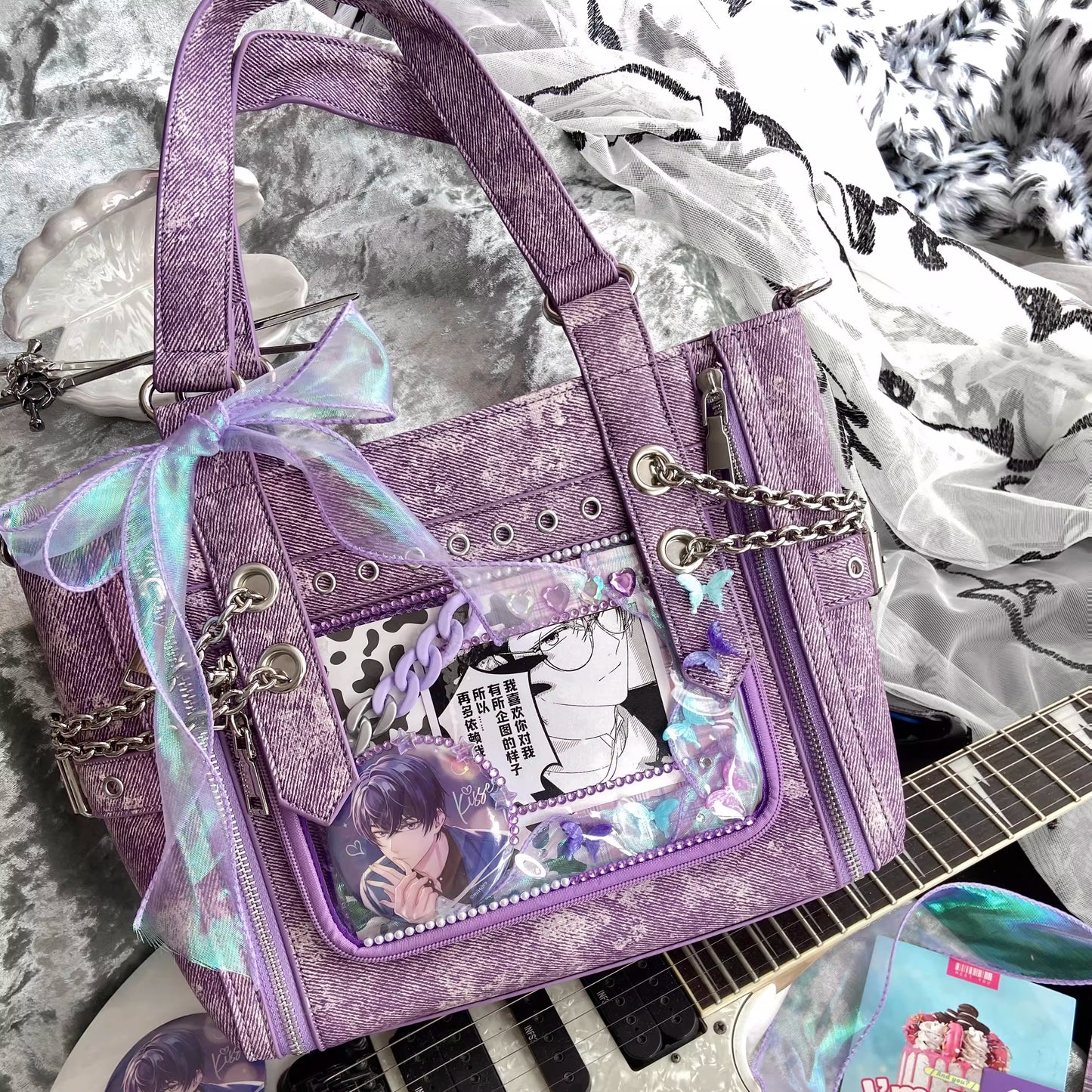 【予約】morning glory チェーン痛 デニムトート痛バッグ 全8色