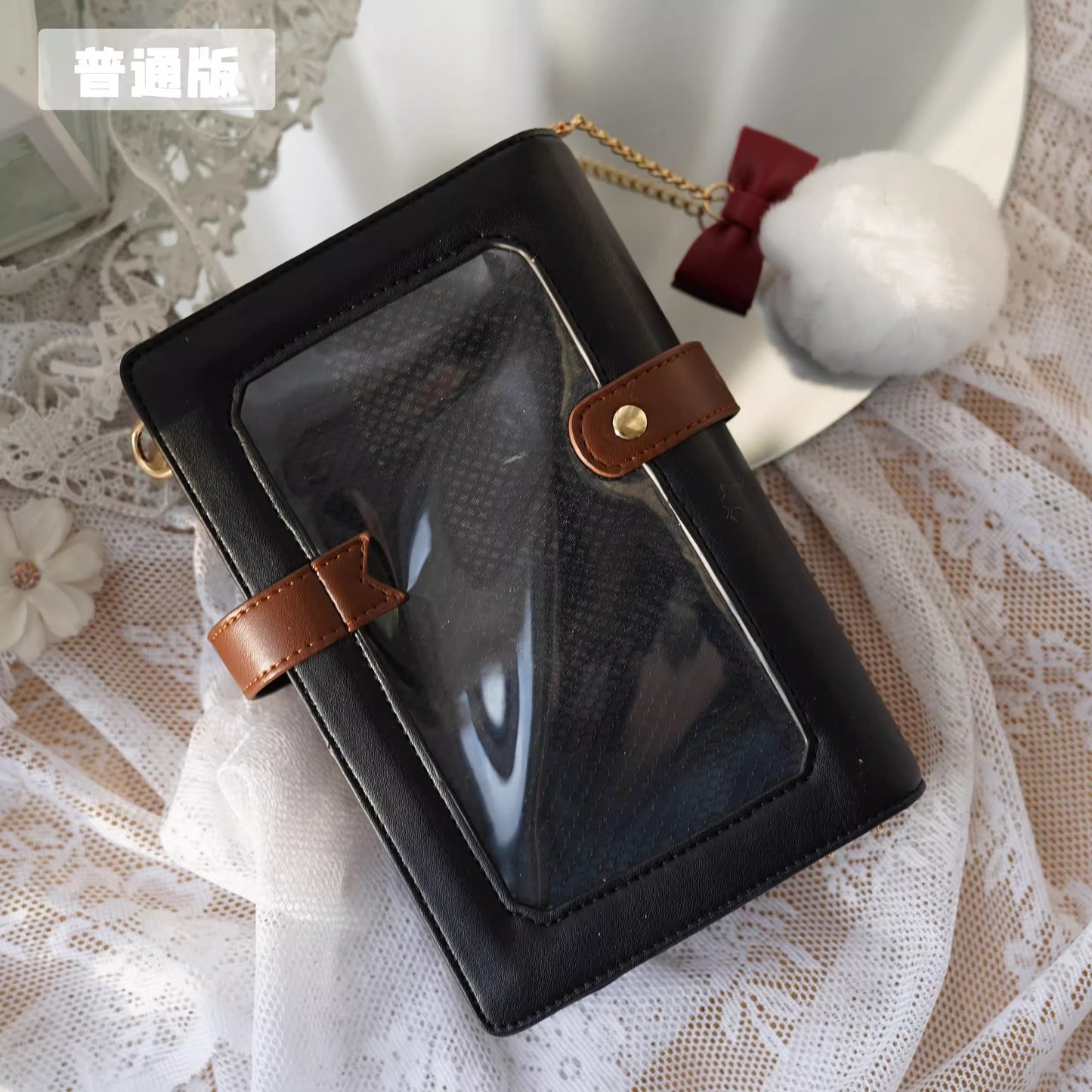【予約】morning glory リボンダイアリー ミニショルダー痛バッグ 全7色(チャーム付き)