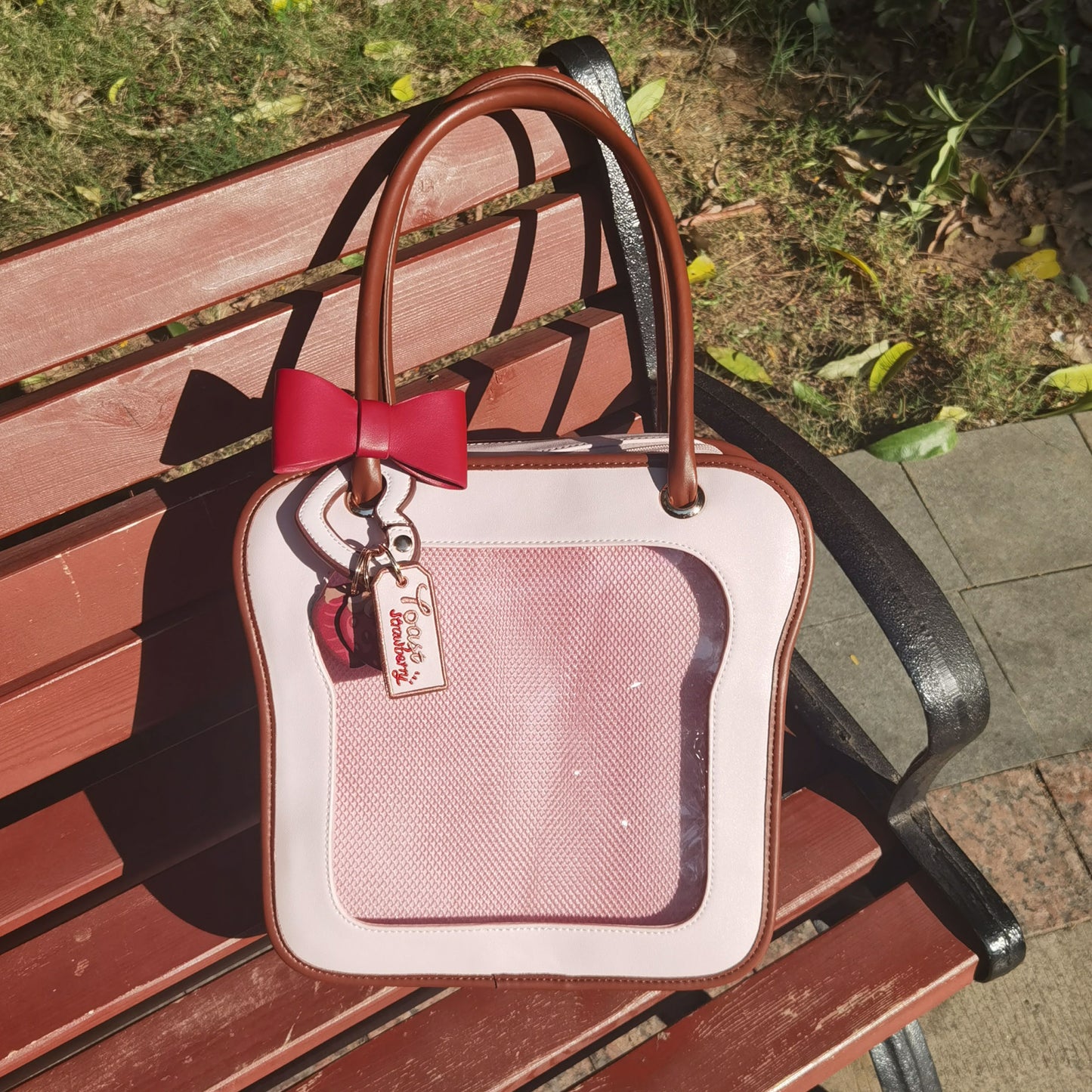 【予約】morning glory トースト 可愛い 2WAYショルダーバッグ 痛バッグ ぬいバッグ 全4色