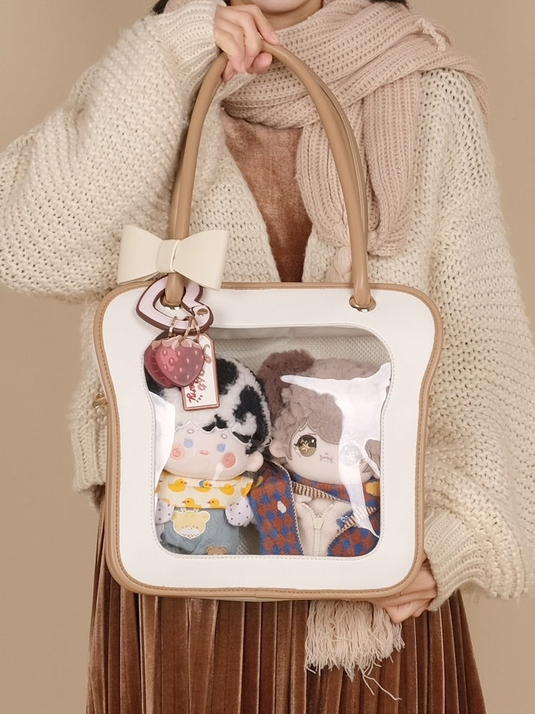 【予約】morning glory トースト 可愛い 2WAYショルダーバッグ 痛バッグ ぬいバッグ 全4色