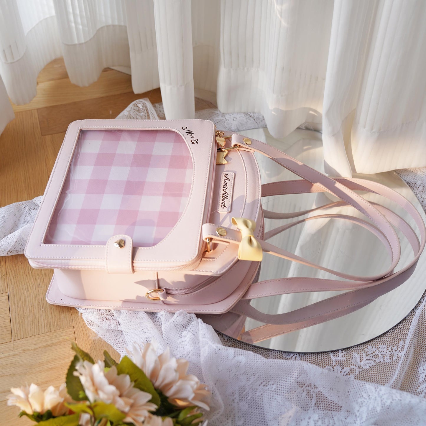 【予約】morning glory メモリーブック チェック柄2WAYショルダーバッグ 痛バッグ 全8色