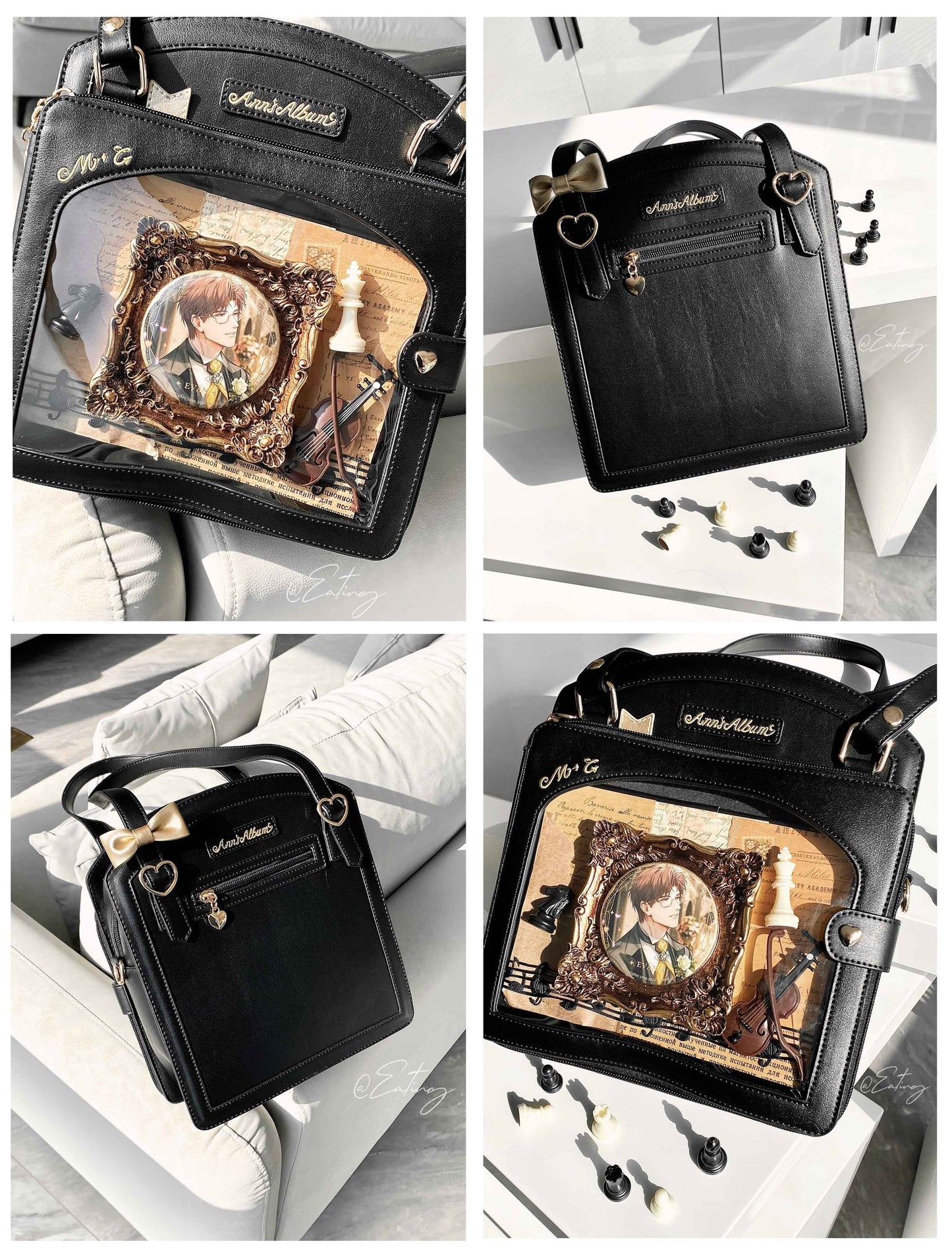 【予約】morning glory メモリーブック チェック柄2WAYショルダーバッグ 痛バッグ 全8色