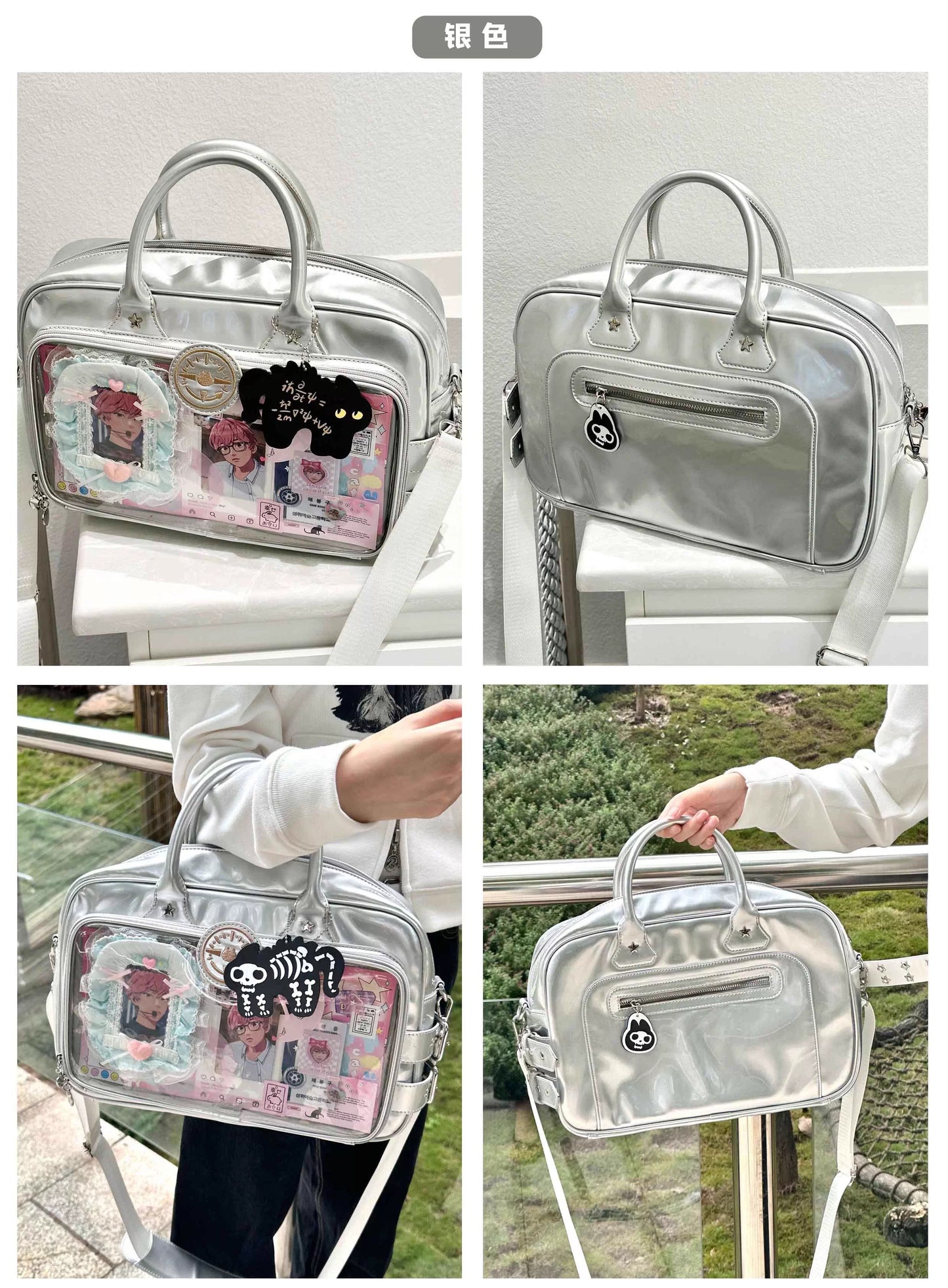 【予約】morning glory シュレディンガーの猫箱 2WAY PUトートバッグ 痛バッグ 全6色