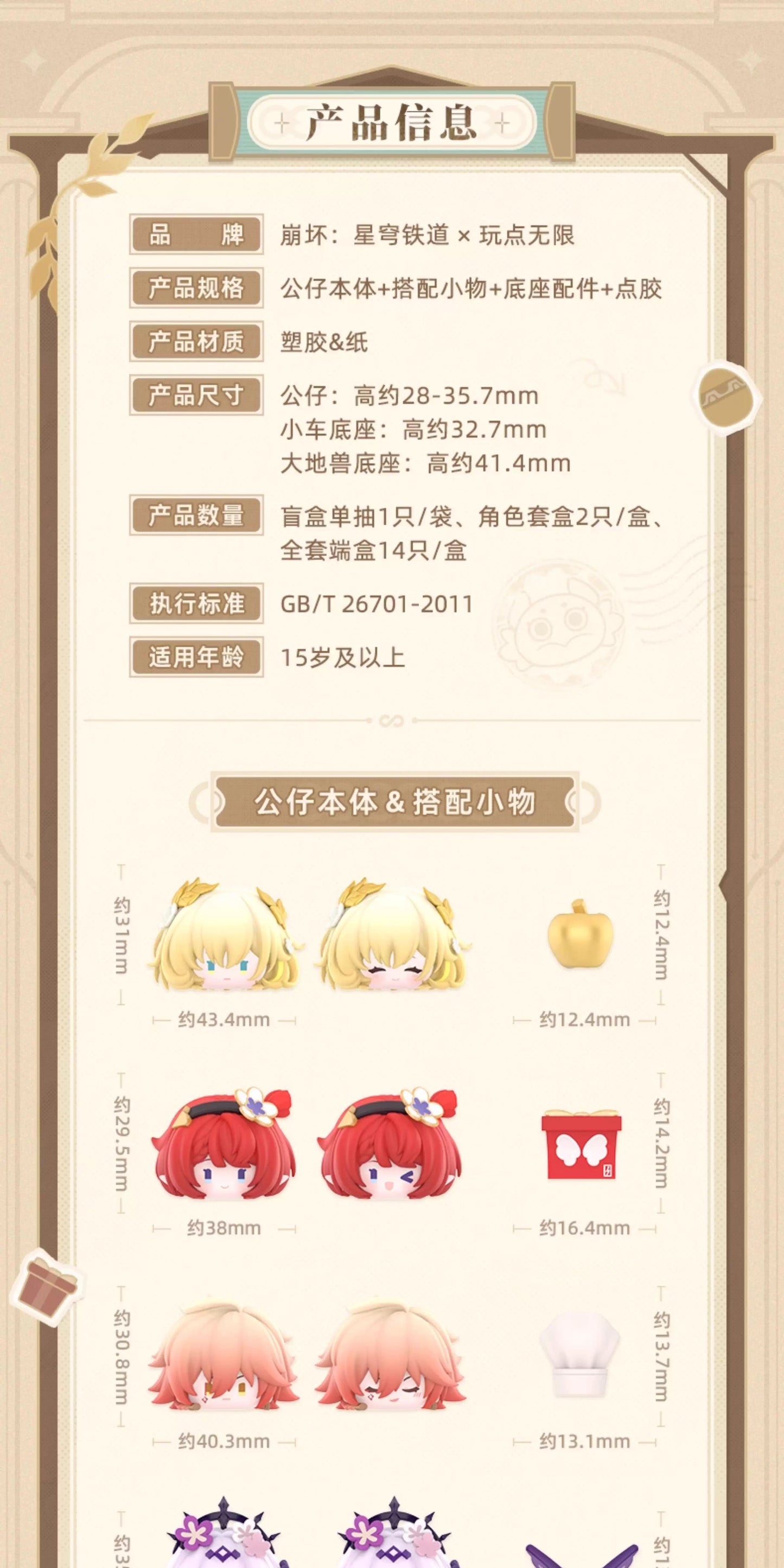 【予約】崩壊スターレイル オンパロス英雄記シリーズ スーパーつみつみフィギュア キャラパック