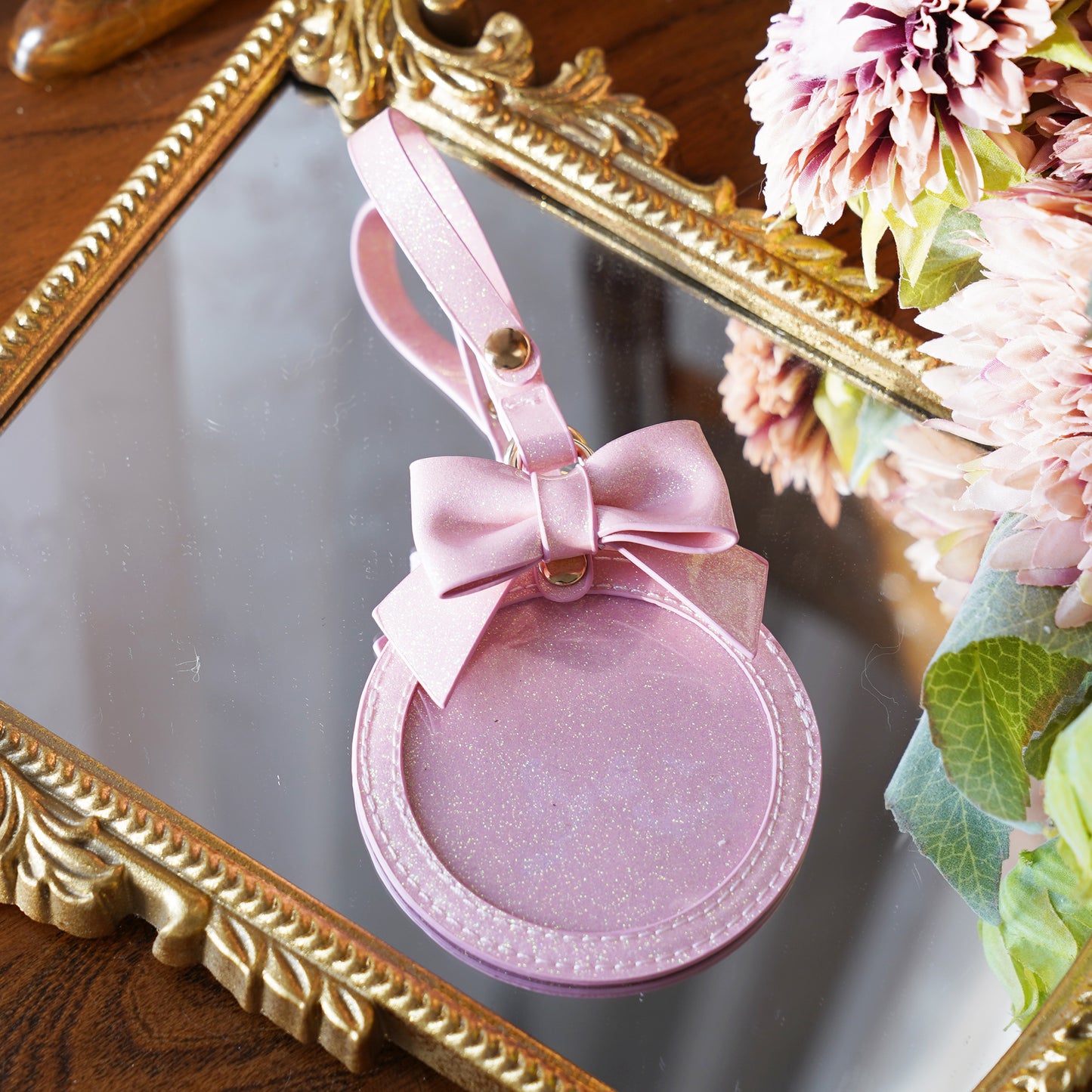 【予約】morning glory かわいいリボン 缶バッジケース