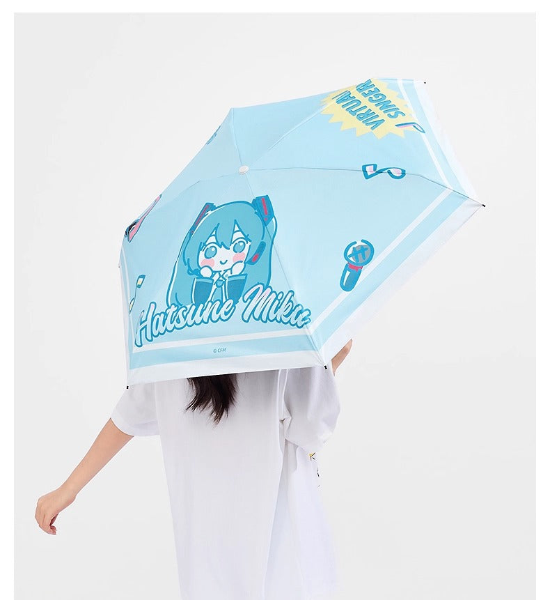 【予約】初音ミク 中国限定 SANFUコラボ 折りたたみ晴雨兼用傘