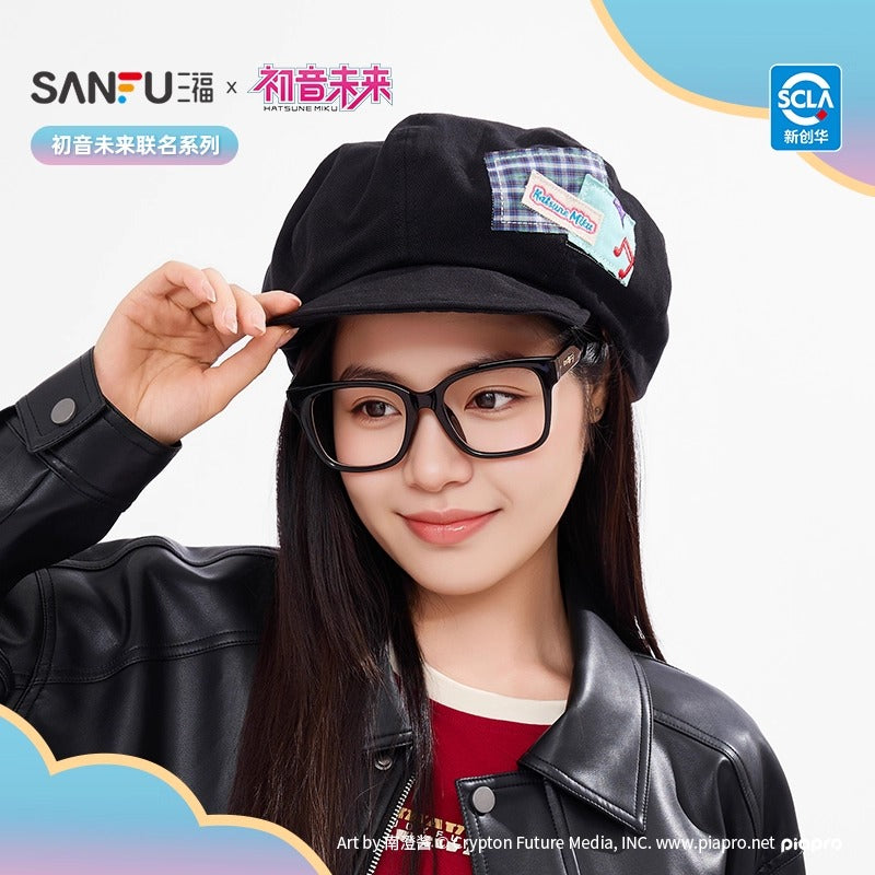 【予約】初音ミク 中国限定 SANFUコラボ ワッペン付きキャスケット