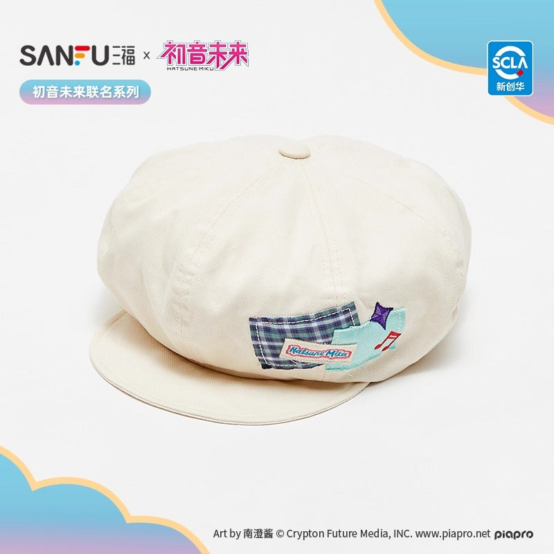 【予約】初音ミク 中国限定 SANFUコラボ ワッペン付きキャスケット