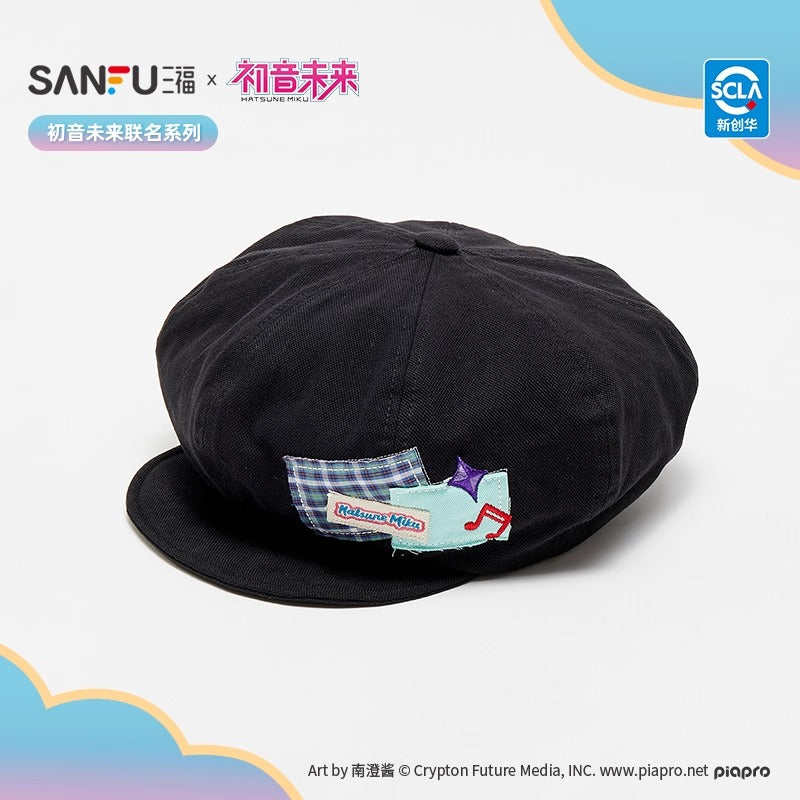 【予約】初音ミク 中国限定 SANFUコラボ ワッペン付きキャスケット