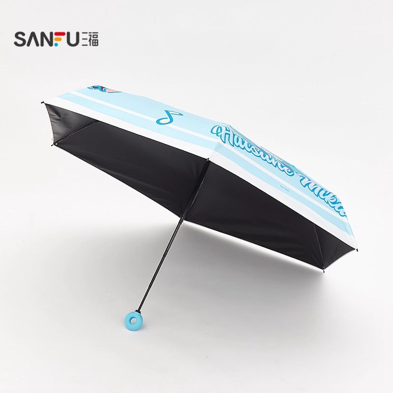 【予約】初音ミク 中国限定 SANFUコラボ 折りたたみ晴雨兼用傘