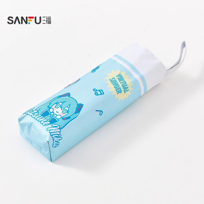 【予約】初音ミク 中国限定 SANFUコラボ 折りたたみ晴雨兼用傘
