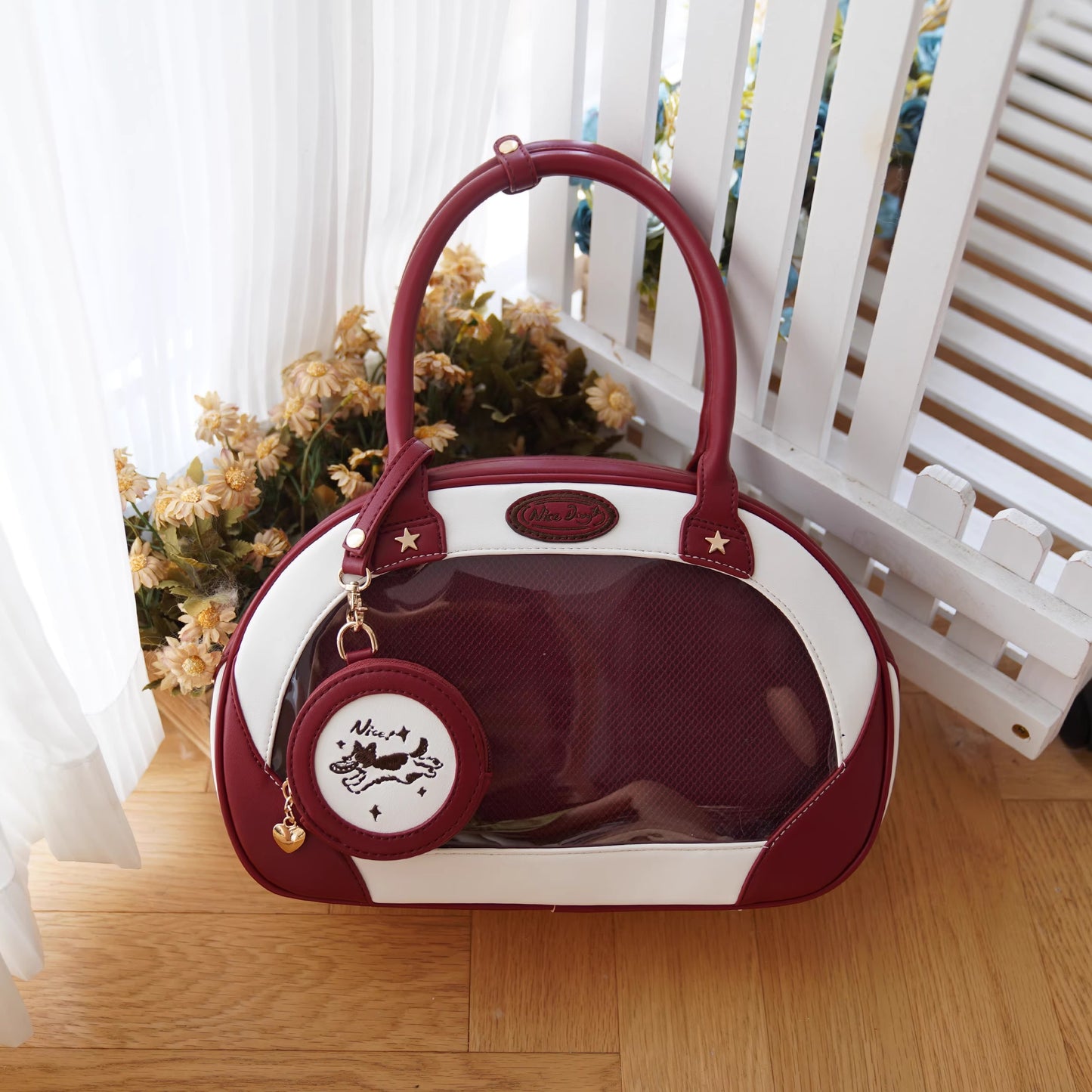【予約】morning glory ワンちゃんフリスビー スポーティー2WAY痛バッグ 全10色(缶バッジケース付き)