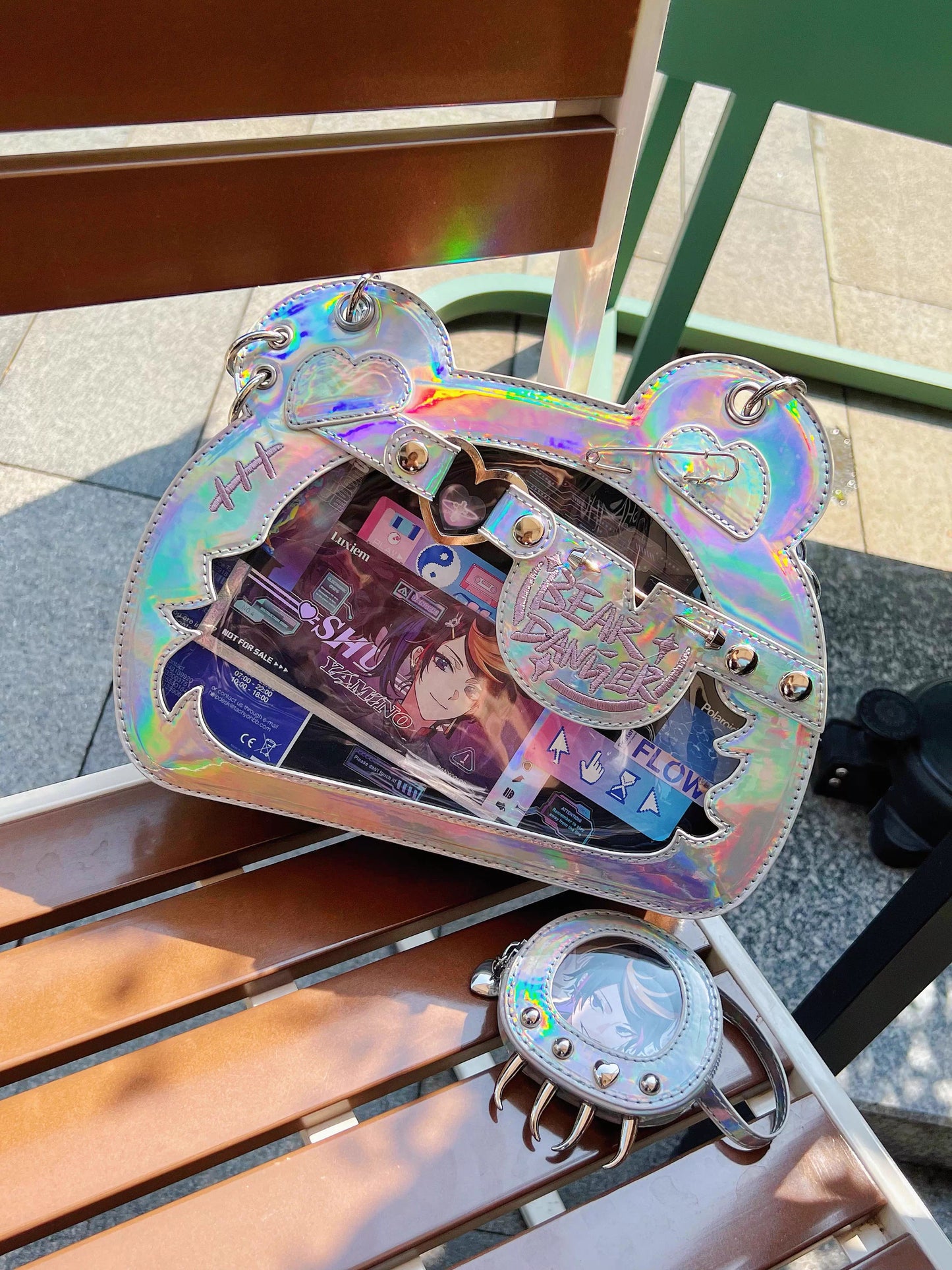 【予約】morning glory ベアゴッド 小熊の爪 痛バッグ 全12色(缶バッジケース付き)