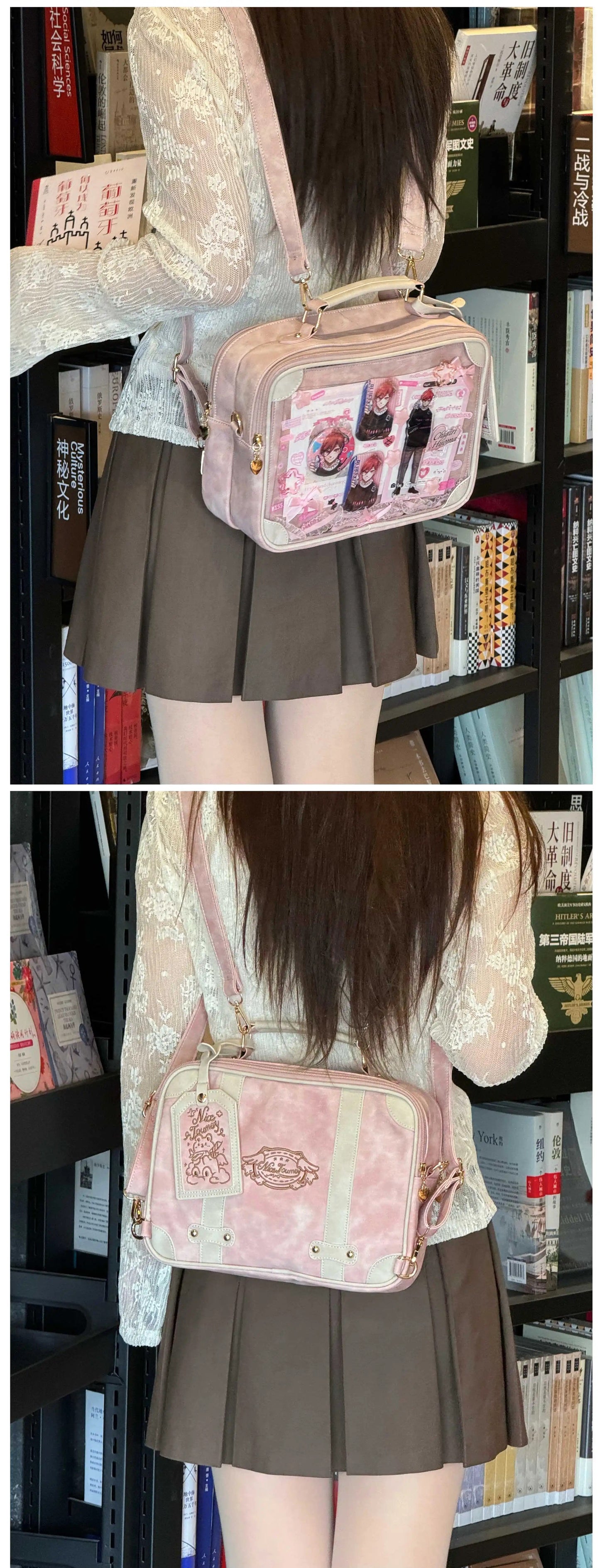 【予約】morning glory トリップ 2WAY レトロ トランク型痛バッグ 全9色(カードケース付き)