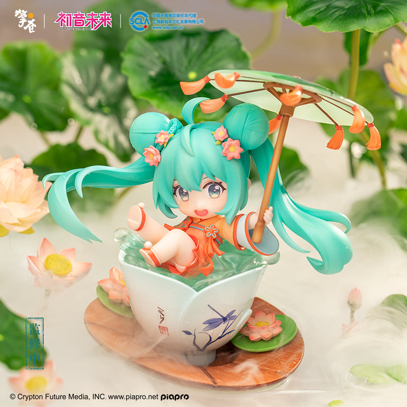 【予約】擎蒼 初音ミク 荷塘嬉戯 Q版フィギュア