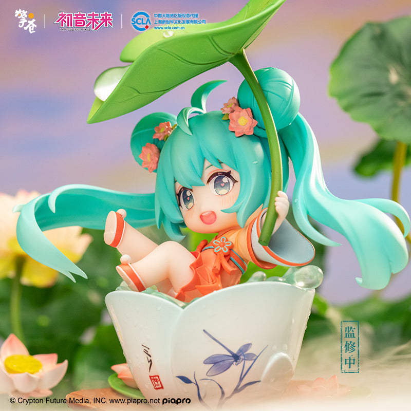 【予約】擎蒼 初音ミク 荷塘嬉戯 Q版フィギュア