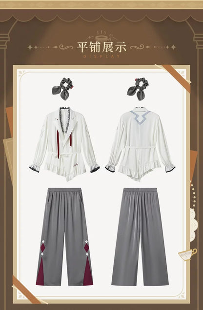 原神 夜畔の茶話シリーズ ルームウェアセット（シュシュ付き） アルレッキーノ