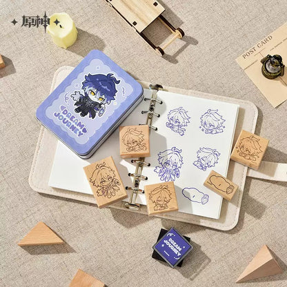 原神 星稚夢旅シリーズ デフォルメ木製スタンプBOX フリンズ