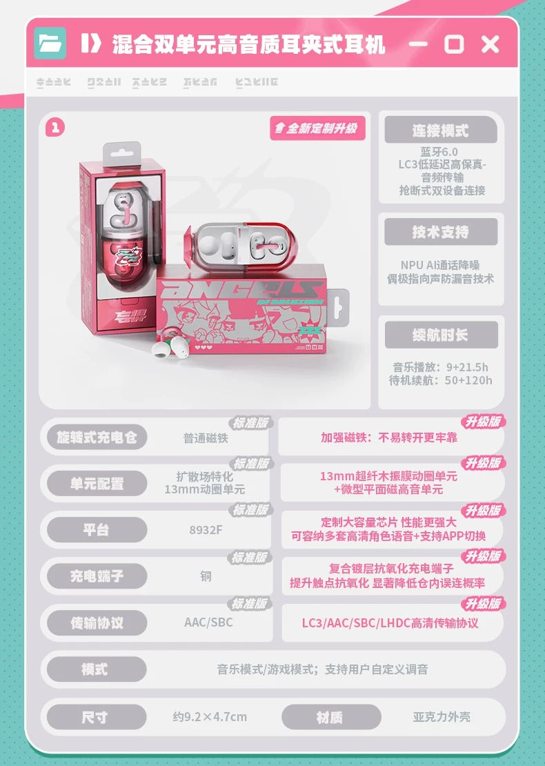 ゼンレスゾーンゼロ 「妄想天使・華麗に登場」 イヤーカフ型Bluetoothイヤホン ギフトBOX