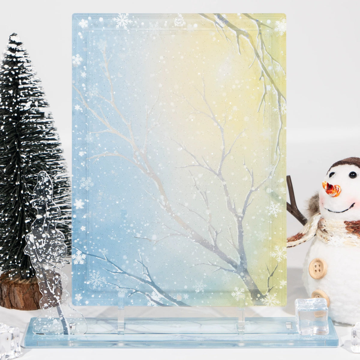 BeautyGoods 雪の縁 アクリルフレーム大 6インチ