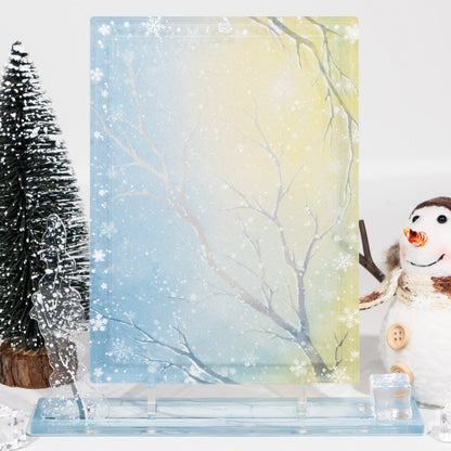 BeautyGoods 雪の縁 アクリルフレーム大 6インチ