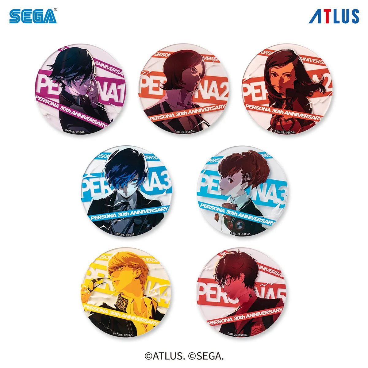 SEGA Store 中国限定 ペルソナ30周年 記念イラストA アクリルコースター 全種セット（BOX）
