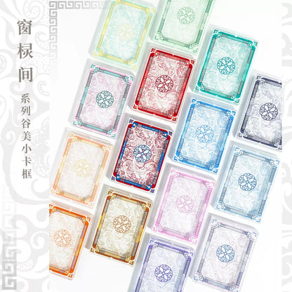 BeautyGoods 格子窓 アクリルフレーム カードサイズ