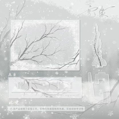 BeautyGoods 雪の縁 アクリルフレーム大 6インチ