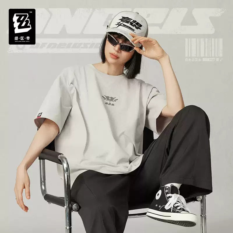 ゼンレスゾーンゼロ 三Z STUDIO 妄想天使 バイカラープリント半袖Tシャツ