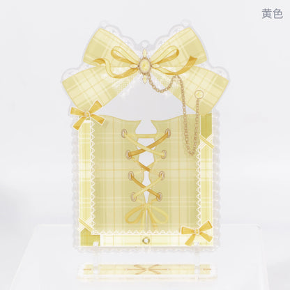 BeautyGoods Y2K風 ホワイトチェック アクリルフレーム カードサイズ