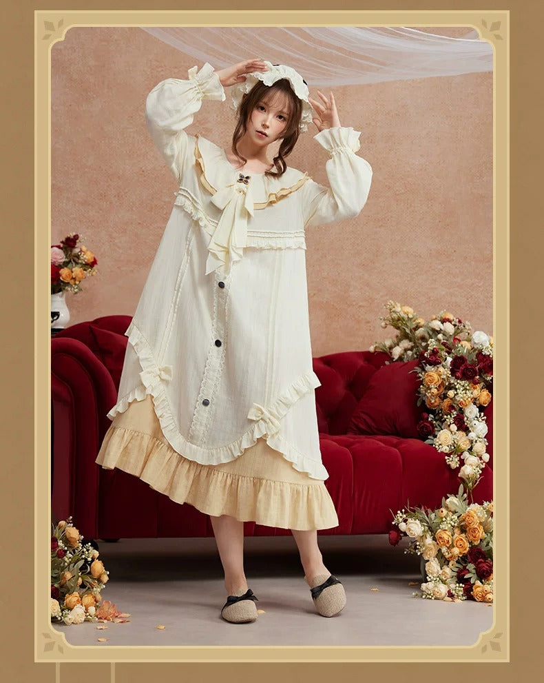 原神 夜畔の茶話シリーズ ルームワンピースセット（ナイトキャップ付き） サンドローネ